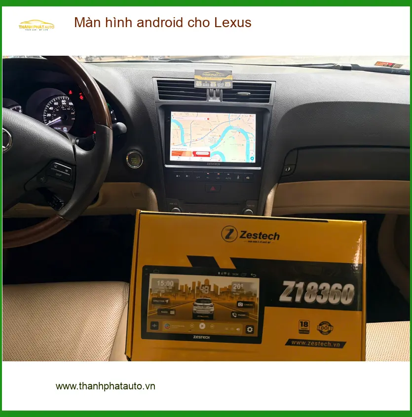 Anh Trọng nâng cấp màn hình Android cho Lexus RX350 tại Nhà Bè vì màn zin cũ quá chậm ảnh thực tế 5
