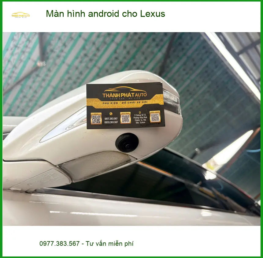 Chị Thanh lắp màn hình android Lexus RX 350 ở Quận 12 vì màn zin quá cũ ảnh thực tế 3