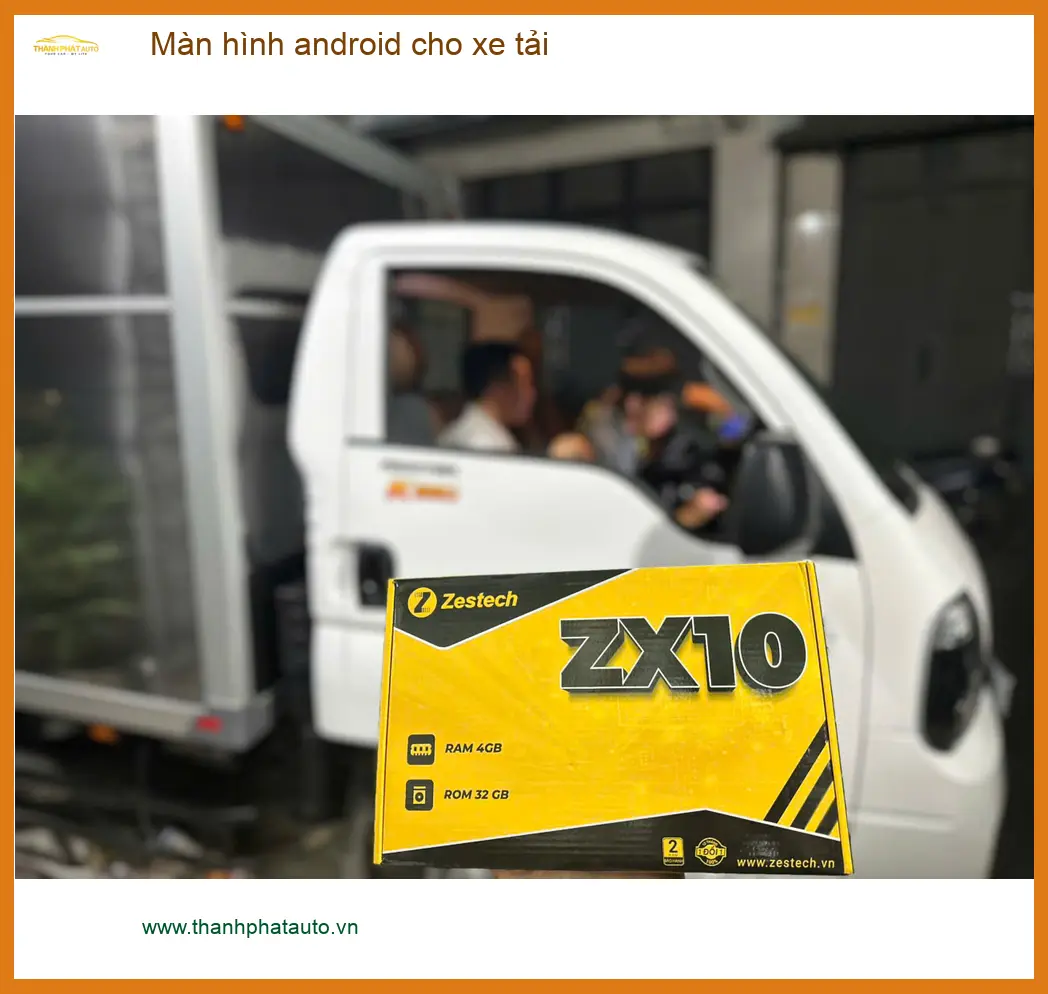 Chú Đức An lắp màn hình Android xe tải Isuzu QKR tại Quận 11 tiện dẫn đường ảnh thực tế 2