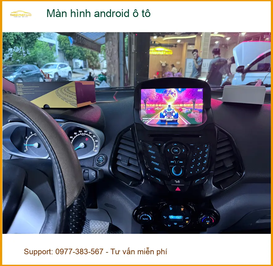 Anh Tùng lắp màn hình Android ô tô cho Hyundai Accent tại Thủ Đức