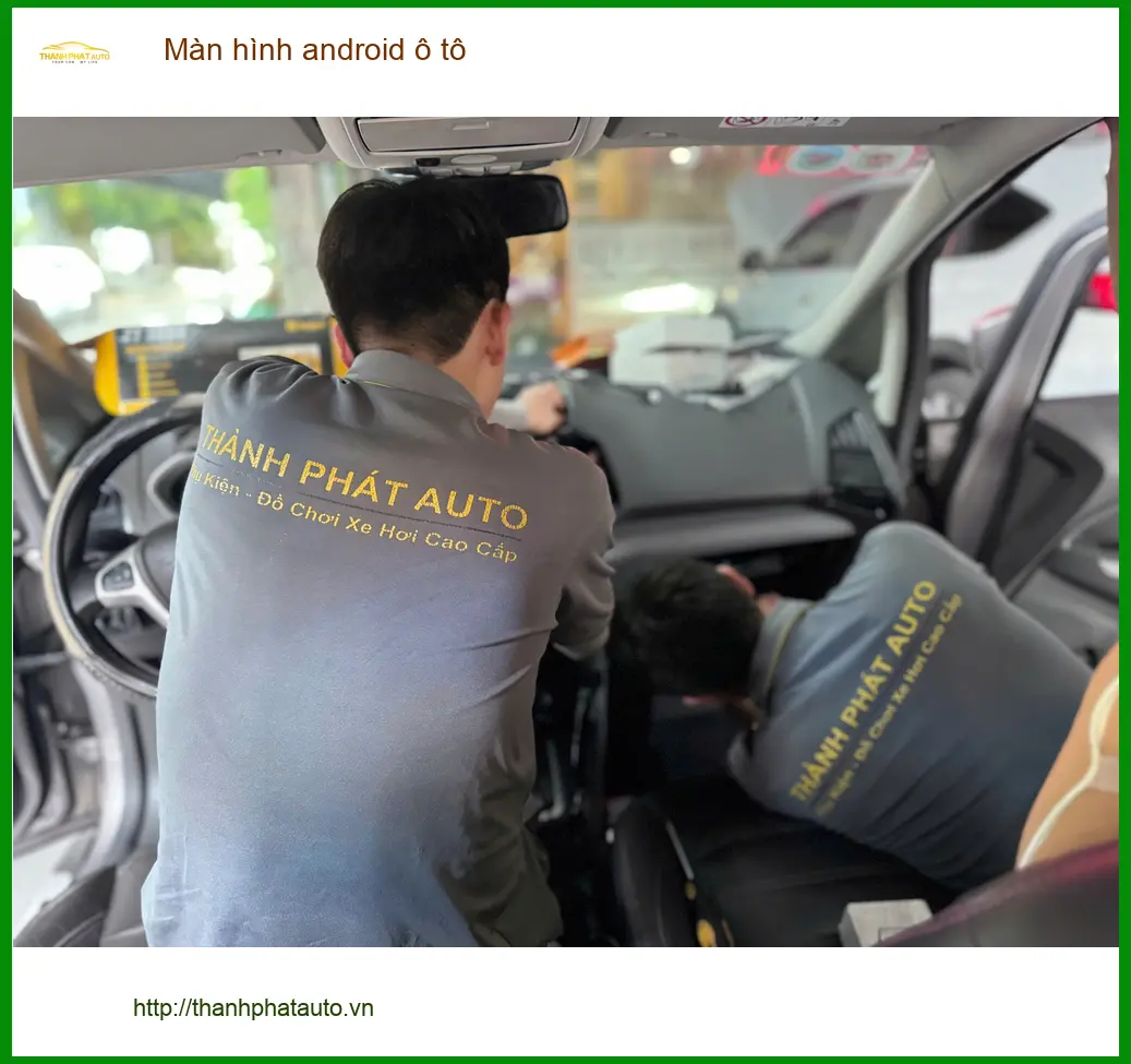 Anh Cường lắp màn hình android ô tô cho Hyundai Accent tại Quận Bình Tân