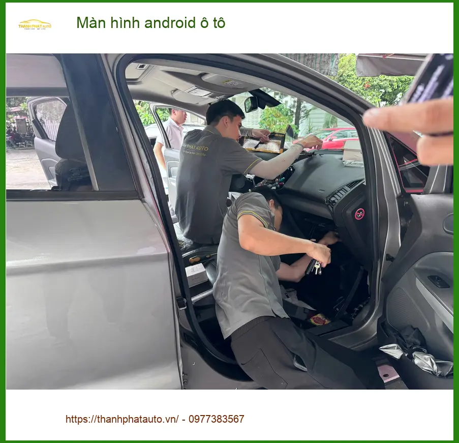 Anh Cường lắp màn hình android ô tô cho Hyundai Accent tại Quận Bình Tân ảnh thực tế 3
