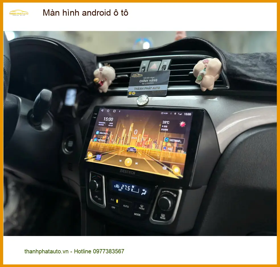 Anh Khang lắp màn hình Android ô tô Zestech cho Kia Carnival ở Thủ Đức ảnh thực tế 4