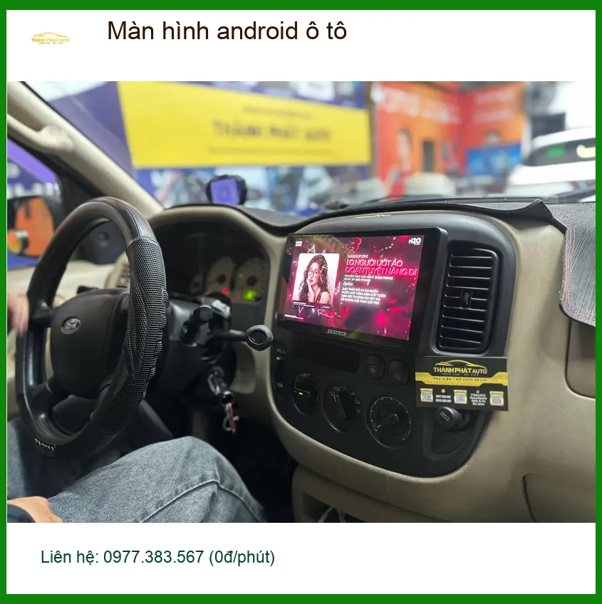 Cô Hoa nâng cấp màn hình Android Mazda 3 Quận 9 cho xe thêm thông minh