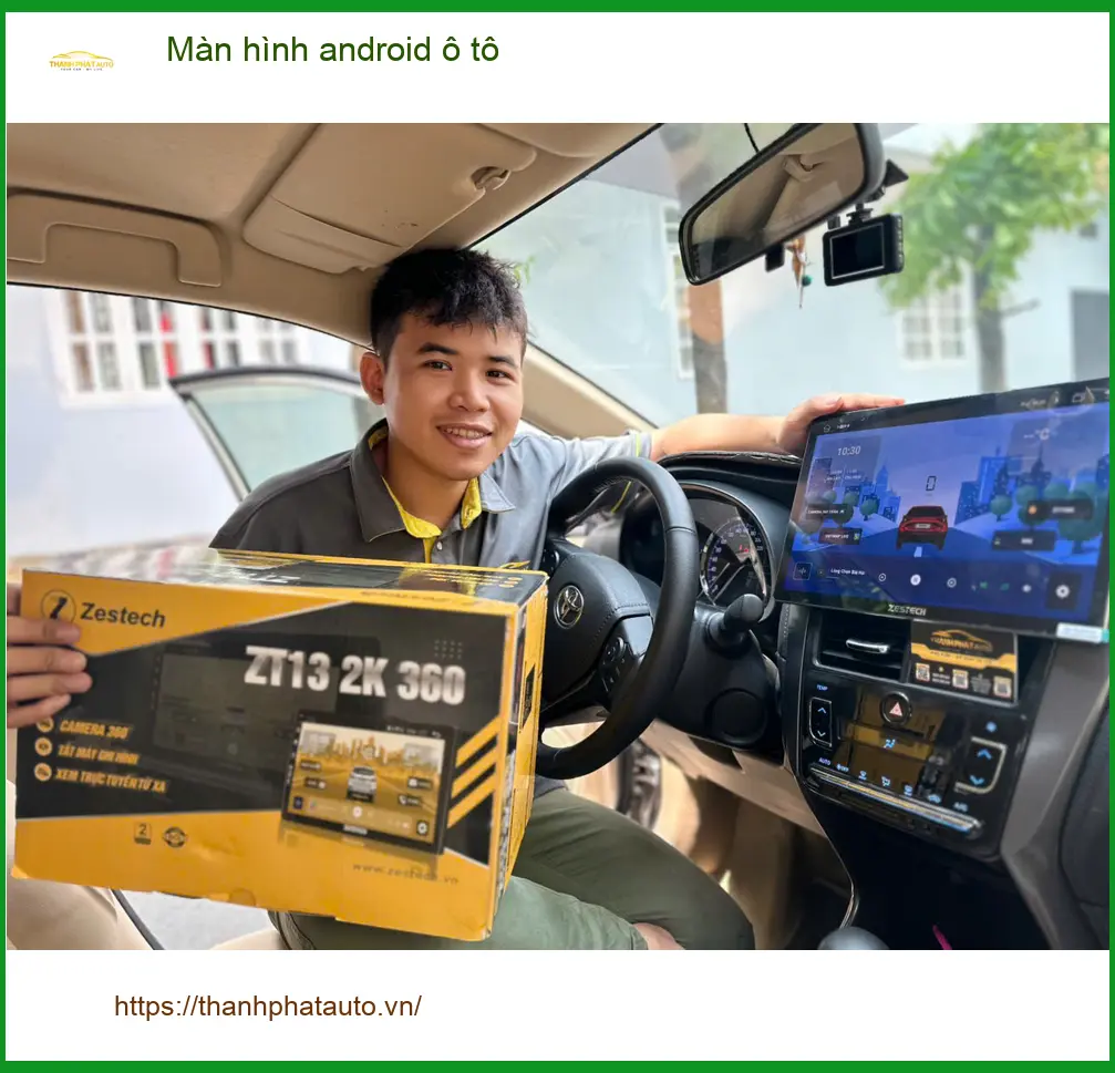 Anh Đạt lắp màn hình android ô tô cho Kia K3 tại Thủ Đức, cần đa dạng giải trí ảnh thực tế 4