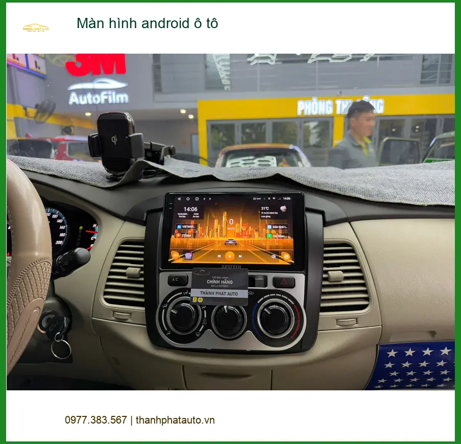 Anh Kiên lắp màn hình Android ô tô cho Kia Carnival tại Quận 9 tìm đường