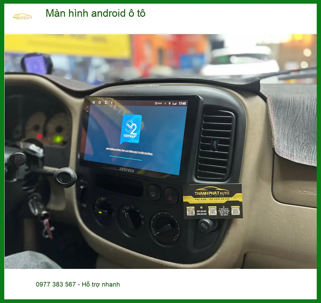 Anh Khang nâng cấp màn hình Android cho Creta tại Quận 2 để giải trí