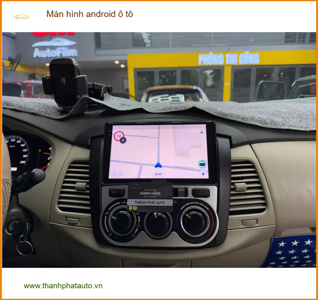 Anh Kiên lắp màn hình Android ô tô cho Kia Carnival tại Quận 9 tìm đường ảnh thực tế 2