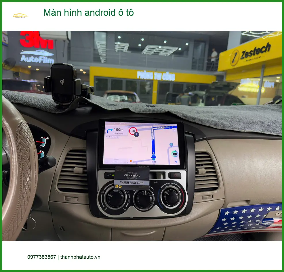 Anh Kiên lắp màn hình Android ô tô cho Kia Carnival tại Quận 9 tìm đường ảnh thực tế 4