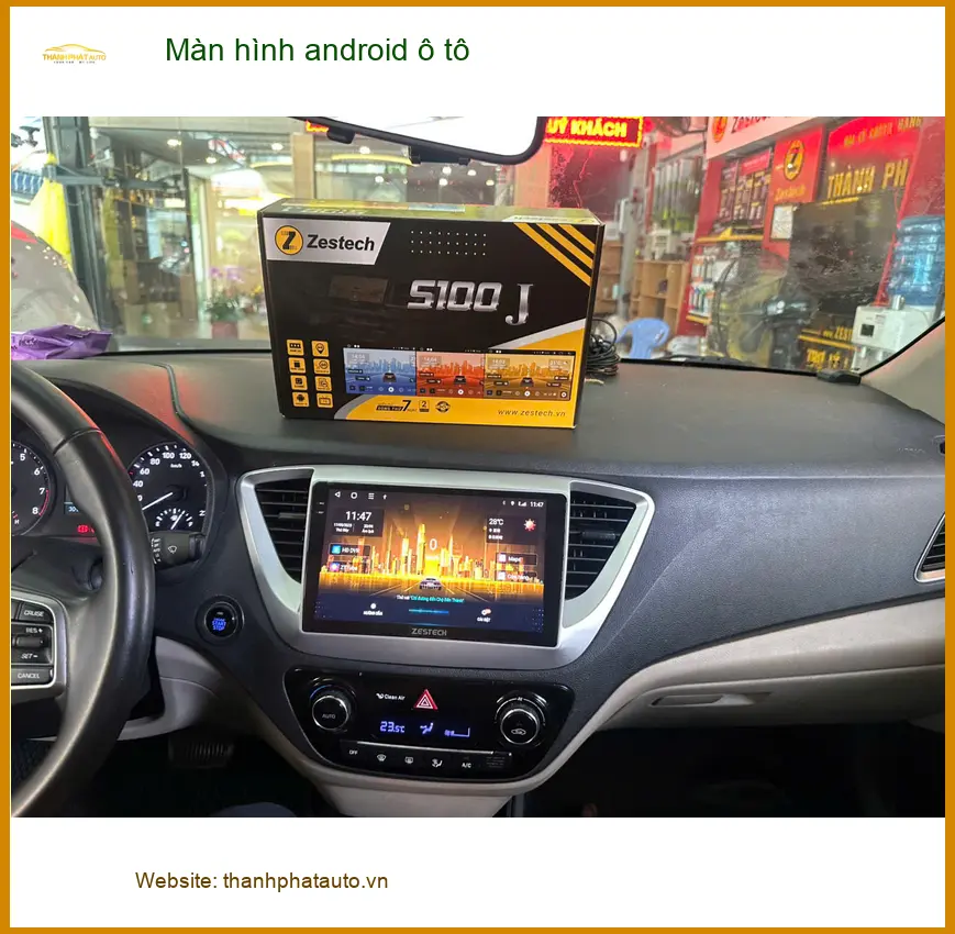 Anh Cường lắp màn hình Android ô tô Hyundai Accent tại Quận Thủ Đức