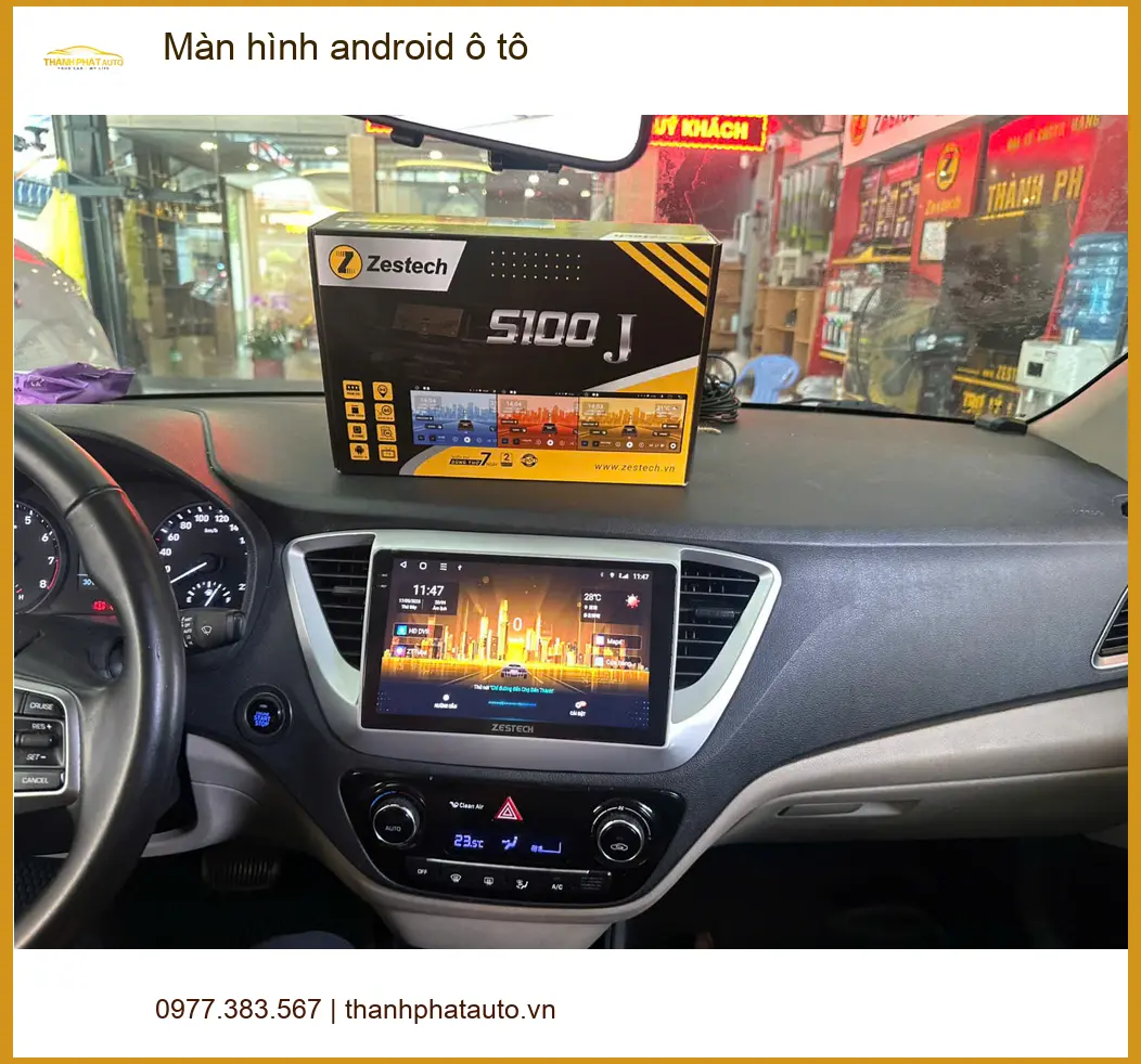 Anh Duy lắp màn hình android ô tô Kia K3 tại Nhà Bè tiện xem YouTube ảnh thực tế 2