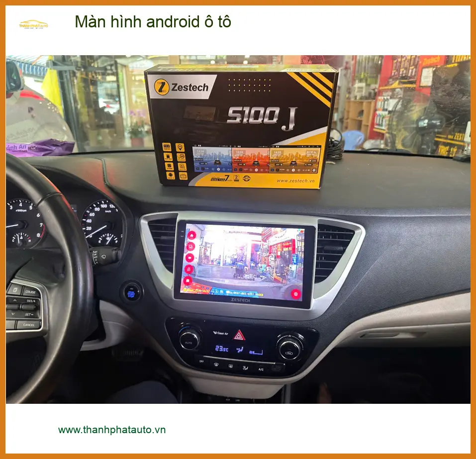 Anh Cường lắp màn hình Android ô tô Hyundai Accent tại Quận Thủ Đức ảnh thực tế 2