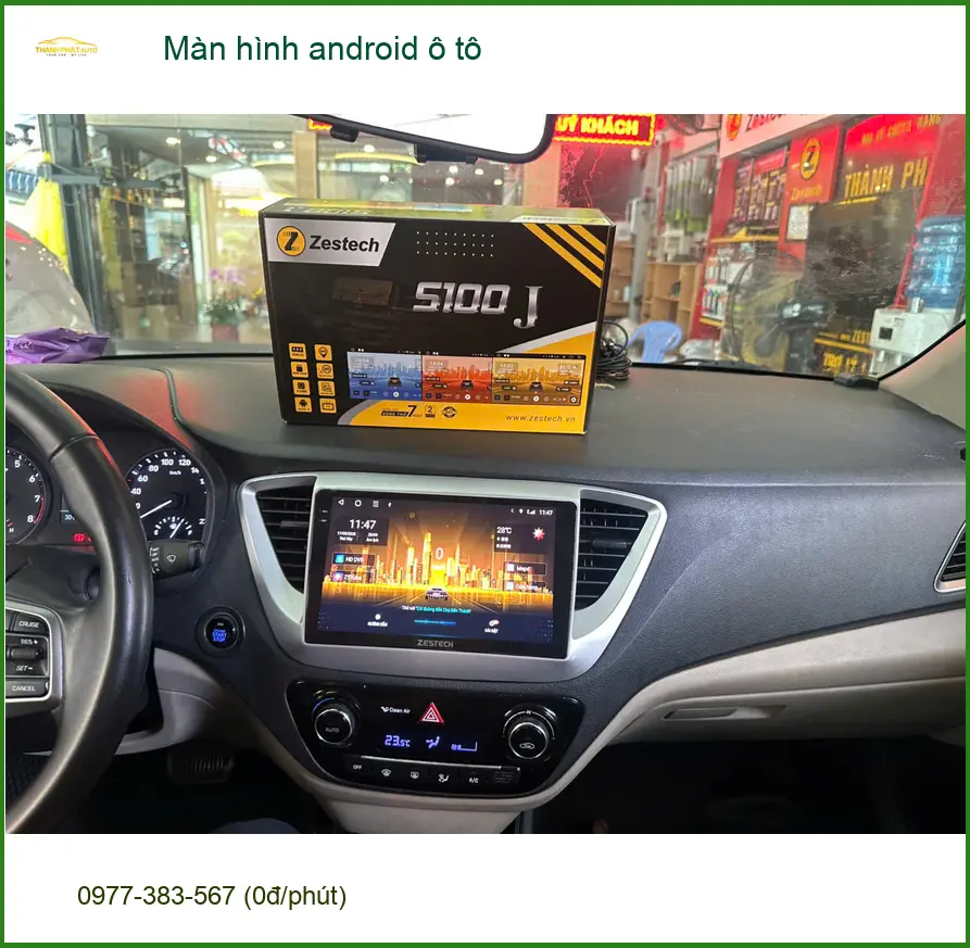 Chị Thảo thay màn hình Android ô tô cho Mazda 3 ở Quận 12 vì màn zin quá cũ. ảnh thực tế 2