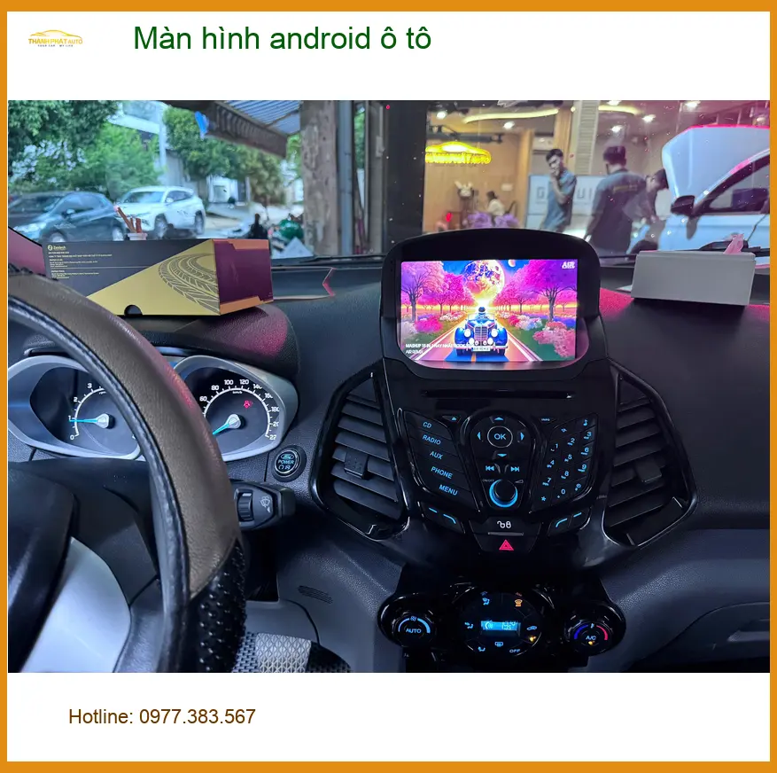 Anh Tấn lắp màn hình android ô tô cho Toyota Camry tại Quận 5 để tiện đường đi làm ảnh thực tế 3