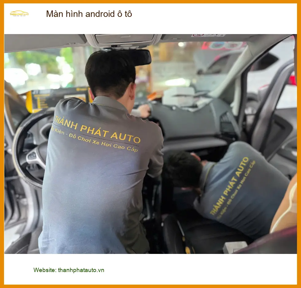 Anh Tấn lắp màn hình android ô tô cho Toyota Camry tại Quận 5 để tiện đường đi làm ảnh thực tế 4