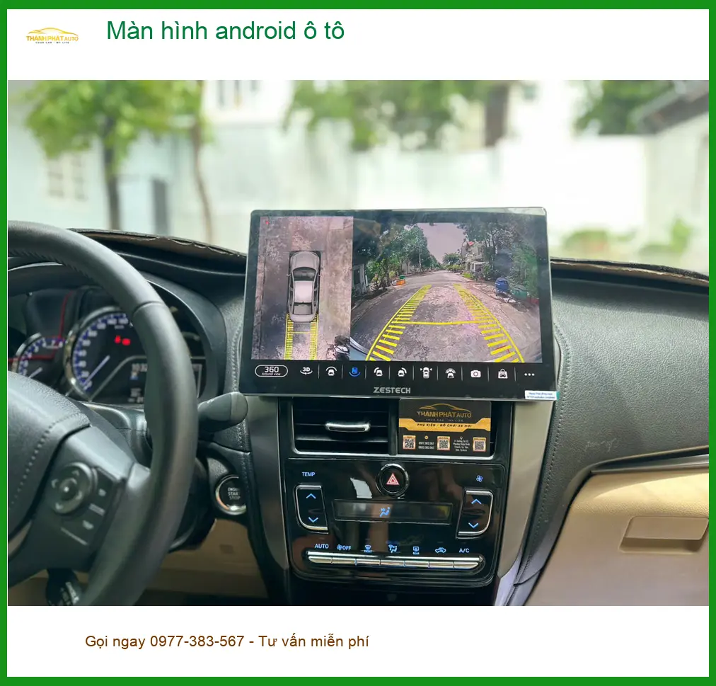 Anh Khải lắp màn hình android ô tô cho Toyota Camry ở Quận 9 để nâng cao tiện ích ảnh thực tế 2