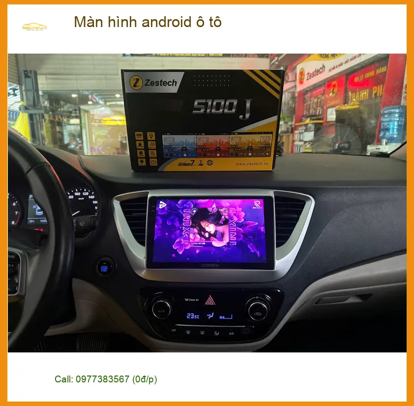 Anh Duy nâng cấp màn hình Android ô tô Hyundai Accent tại Củ Chi