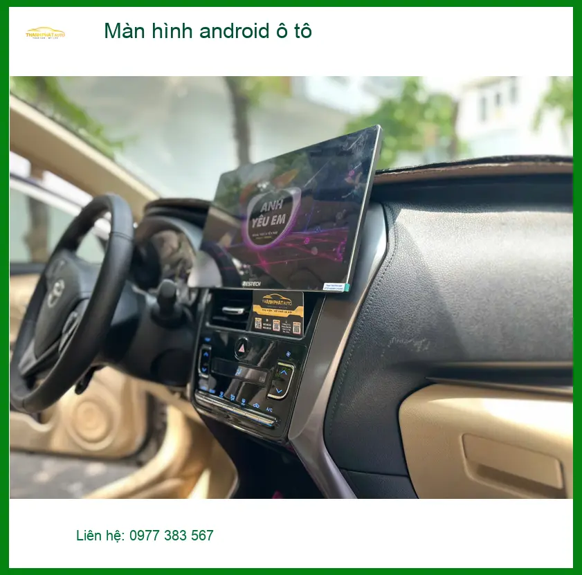 Anh Khải lắp màn hình android ô tô cho Hyundai Accent tại Quận 4 để nâng cấp giải trí ảnh thực tế 3