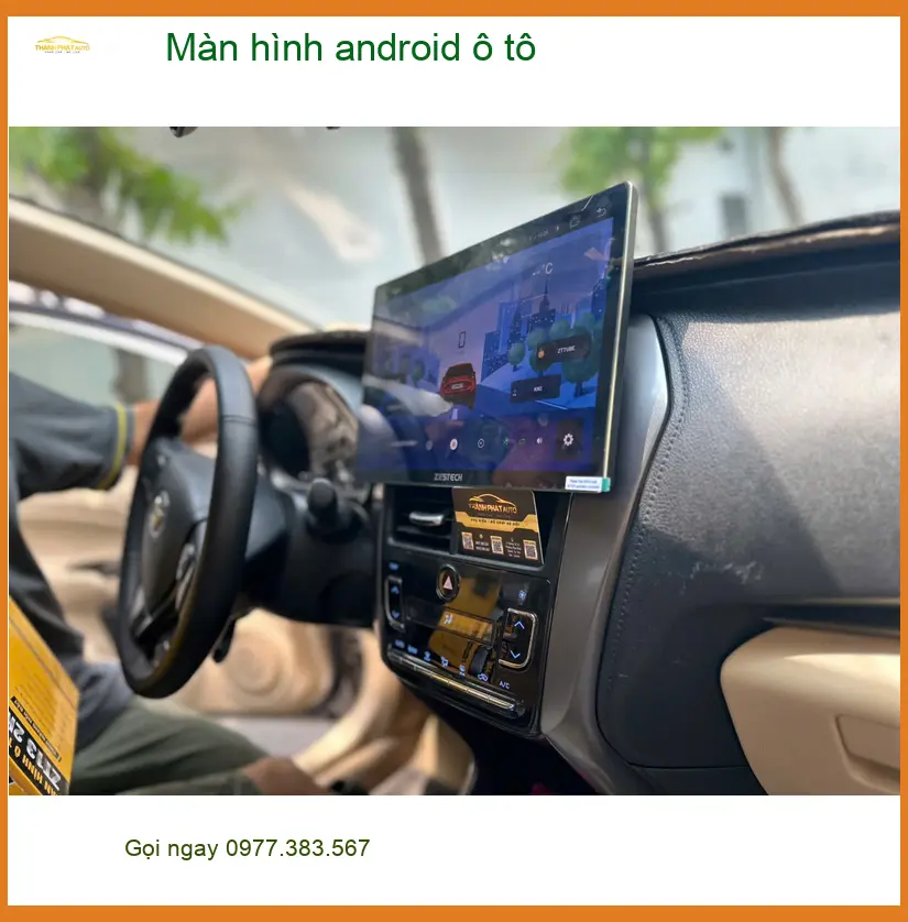Anh Khải nâng cấp màn hình android ô tô cho Hyundai Accent tại Nhà Bè ảnh thực tế 2