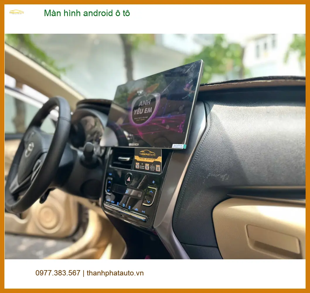 Anh Khải nâng cấp màn hình android ô tô cho Hyundai Accent tại Nhà Bè ảnh thực tế 3