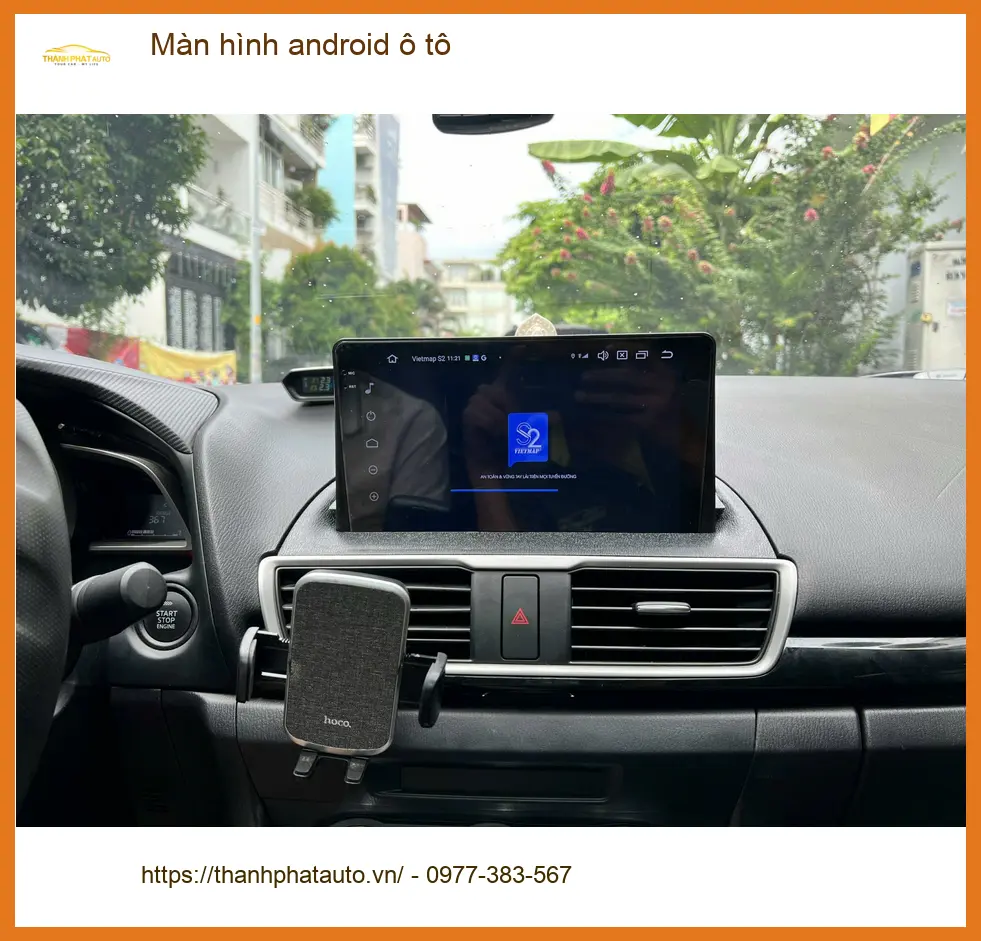 Anh Hưng lắp màn hình Android cho Honda CRV tại Quận 12