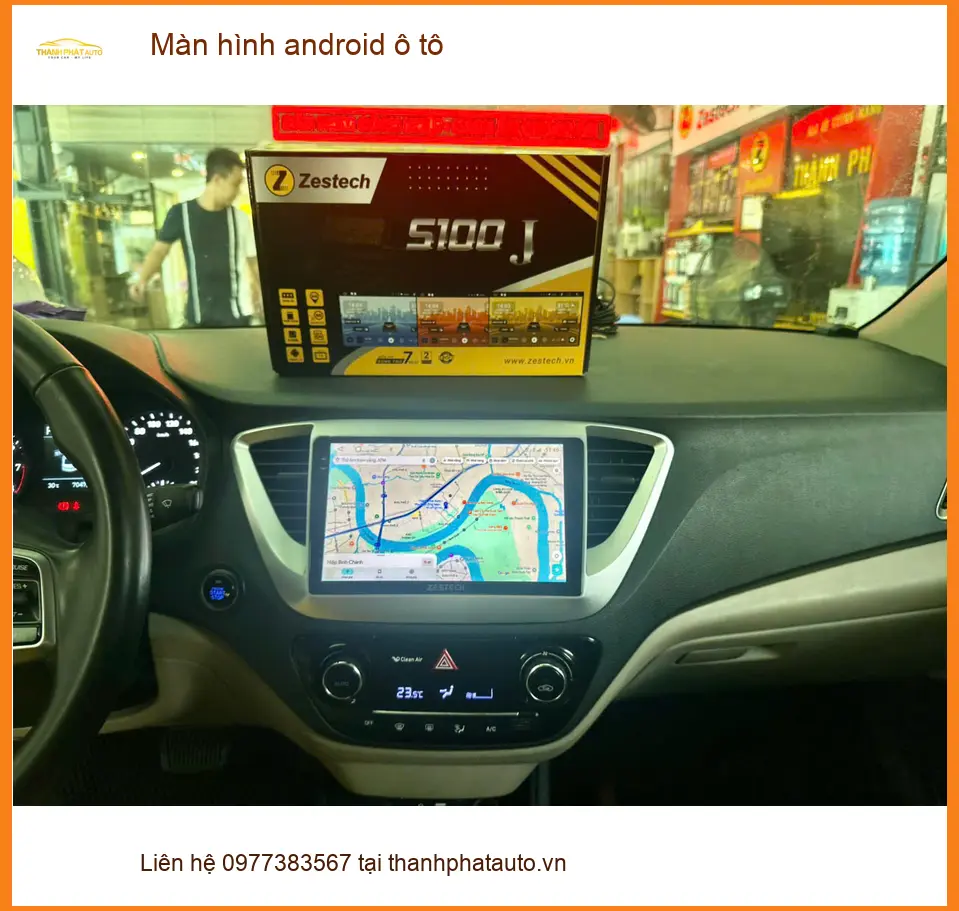 Anh Quốc lắp màn hình android ô tô cho Honda CRV tại Hóc Môn vì màn zin lỗi thời ảnh thực tế 3