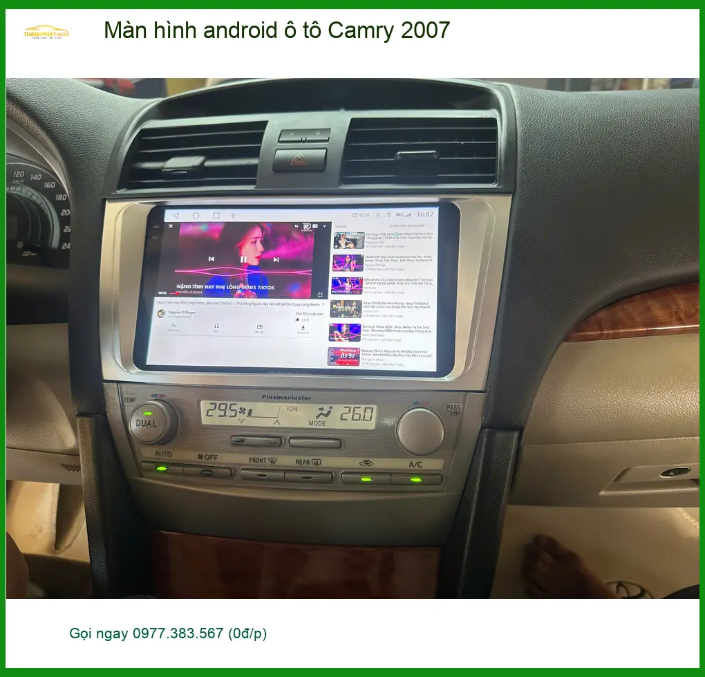 Chú Minh nâng cấp màn hình Android cho Camry 2007 tại Quận 9