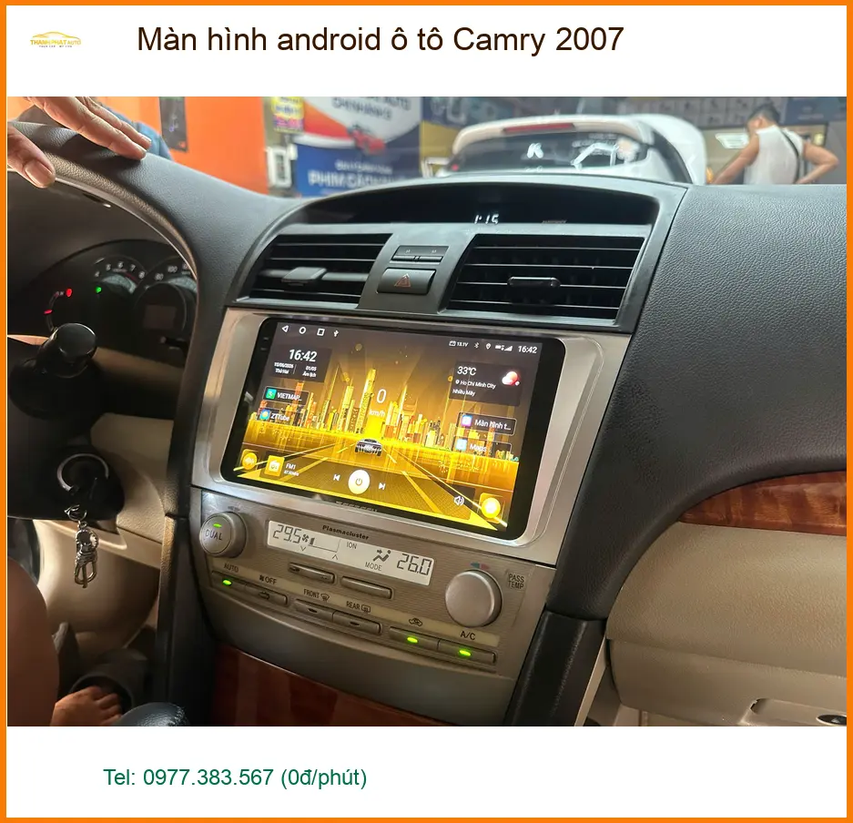 Anh Nam lắp Màn hình Android ô tô Camry 2007 uy tín tại Quận Bình Tân