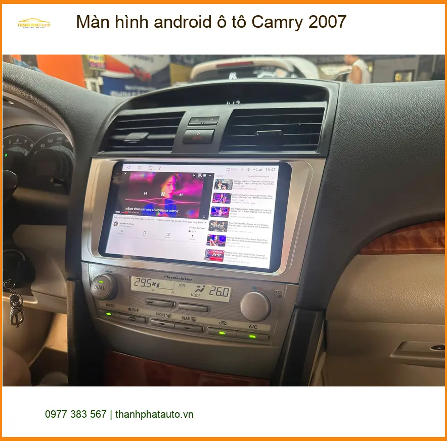 Chú Minh nâng cấp màn hình Android cho Camry 2007 tại Quận 9 ảnh thực tế 2