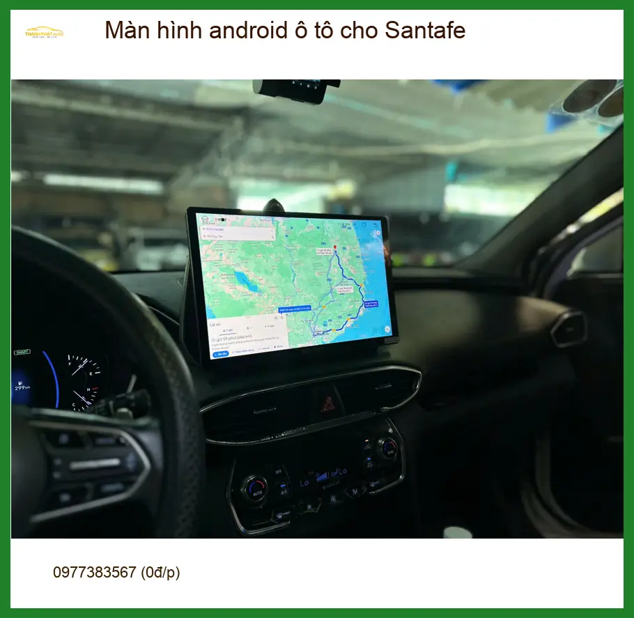 Anh Vĩnh lắp Màn hình Android Ô tô Santafe tại Hóc Môn, nâng tầm tiện ích