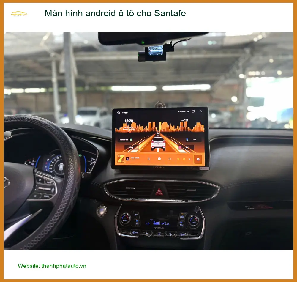Anh Vĩnh lắp Màn hình Android Ô tô Santafe tại Hóc Môn, nâng tầm tiện ích ảnh thực tế 4