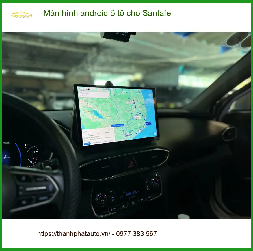Anh Quang lắp màn hình android ô tô cho Santafe tại Quận Tân Phú để nâng tầm trải nghiệm lái xe ảnh thực tế 2