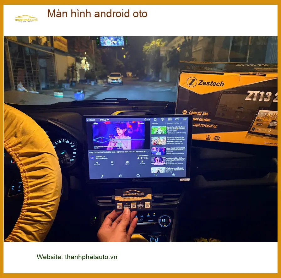 Anh Quang lắp màn hình Android ô tô cho Hyundai Accent tại Quận Phú Nhuận để tiện đường đi làm ảnh thực tế 4