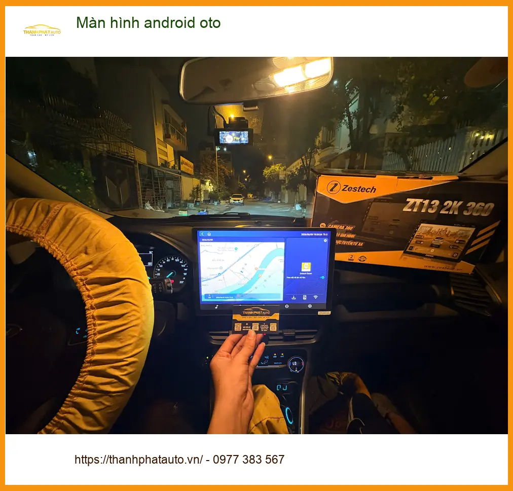 Anh Quang lắp màn hình Android ô tô cho Hyundai Accent tại Quận Phú Nhuận để tiện đường đi làm ảnh thực tế 5