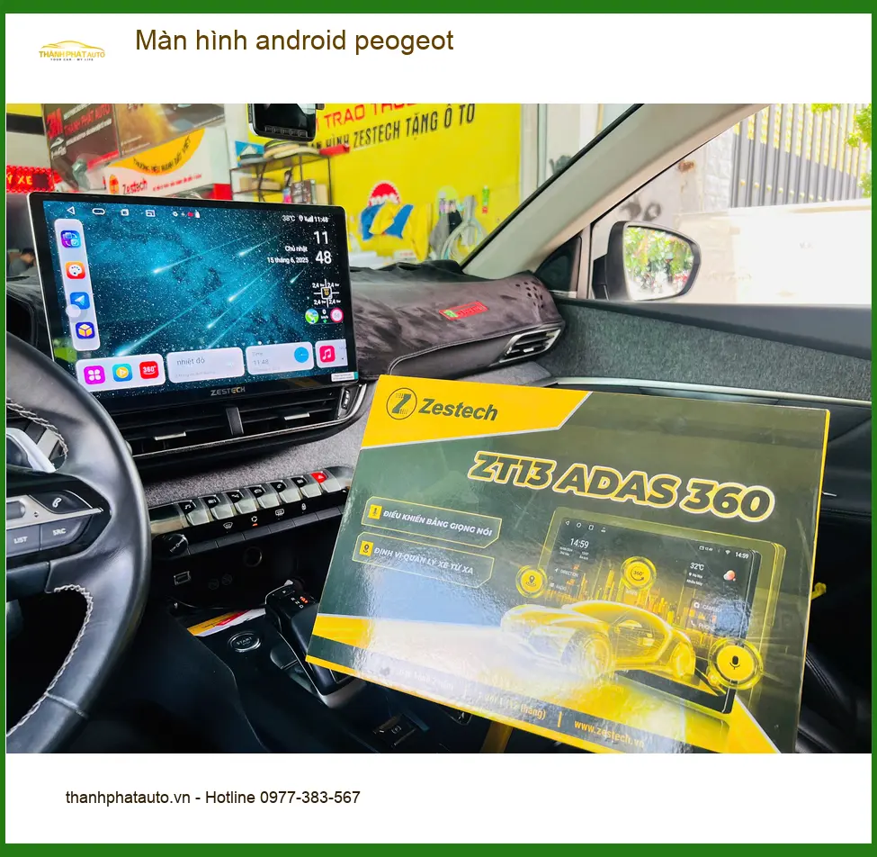 Anh Nhật lắp màn hình Android Peugeot 3008 tại Hóc Môn để trải nghiệm lái xe hiện đại hơn ảnh thực tế 3