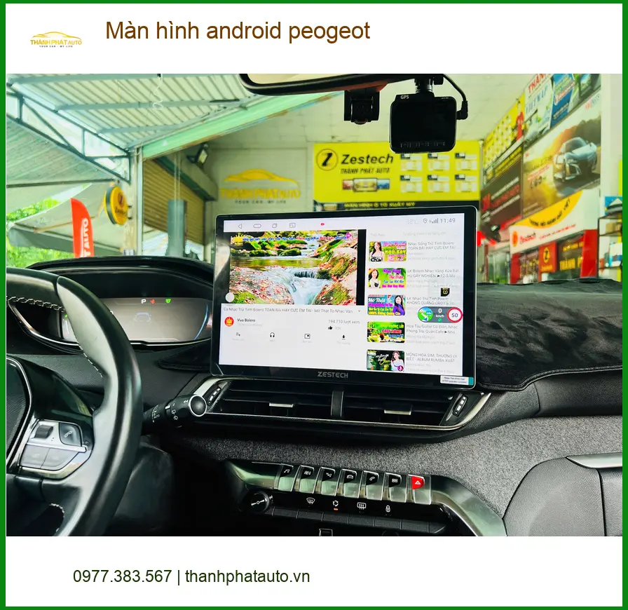 Anh Nhật lắp màn hình Android Peugeot 3008 tại Hóc Môn để trải nghiệm lái xe hiện đại hơn ảnh thực tế 4