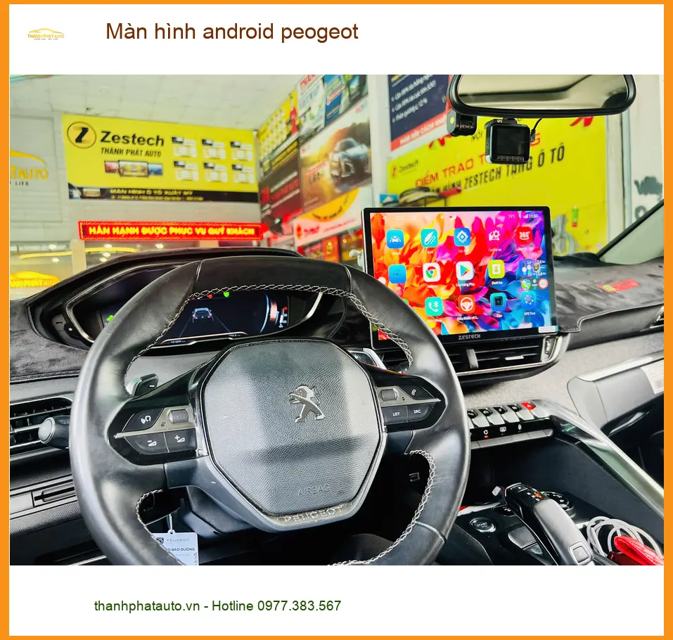 Anh Quang lắp màn hình Android Peugeot 2008 tại Quận Thủ Đức uy tín ảnh thực tế 4