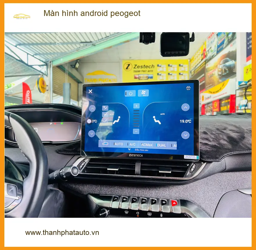 Chị Mai lắp màn hình Android peogeot 5008 tại Quận 5 để hành trình lái xe thêm tiện nghi