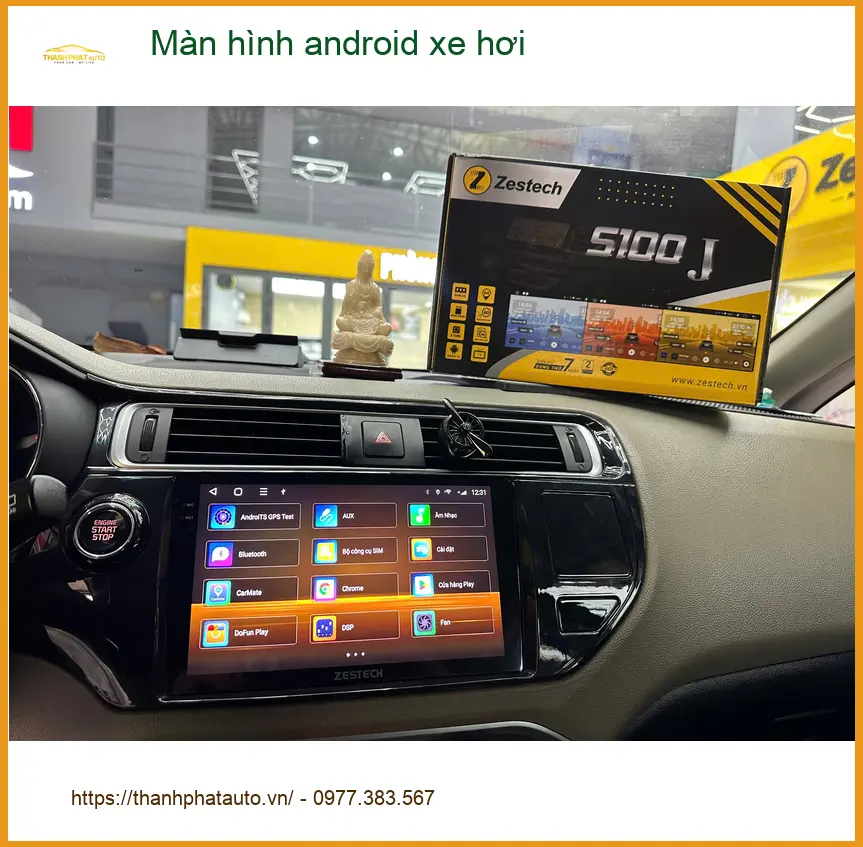 Anh Khôi nâng cấp màn hình Android cho Honda CR-V tại Củ Chi vì màn zin chậm