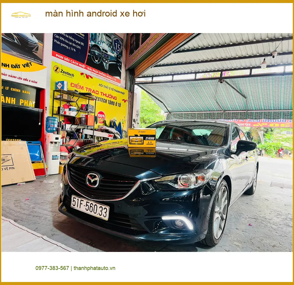 Anh Khải nâng cấp màn hình Android cho Hyundai Accent tại Quận 12 để có nhiều tiện ích giải trí ảnh thực tế 2