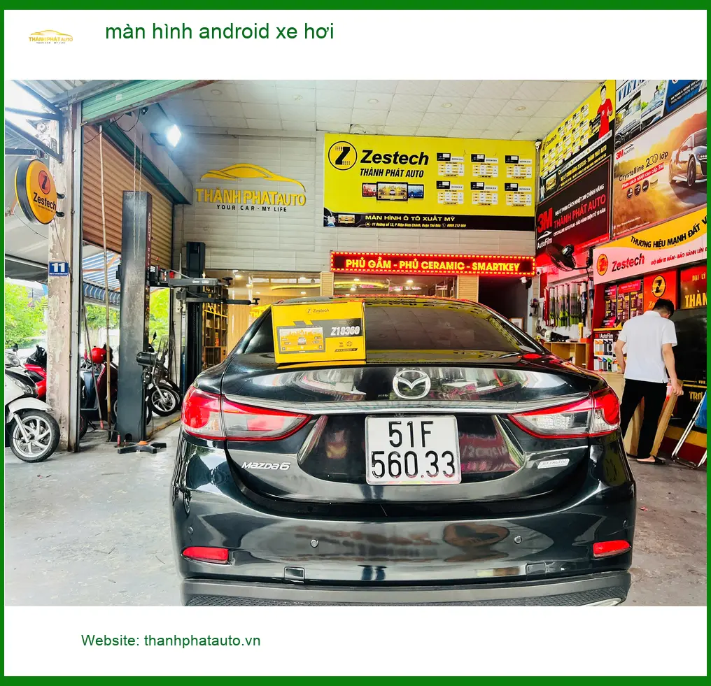 Chị Thảo lắp màn hình Android xe hơi Honda CRV tại Quận 9.