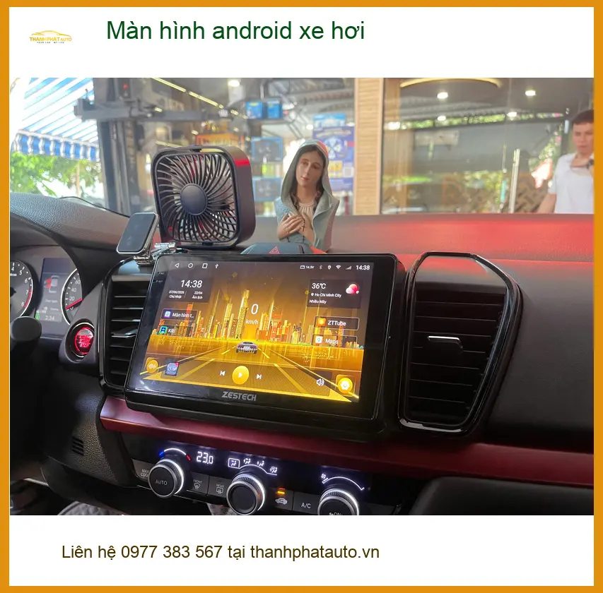 Anh Quý lắp màn hình android xe hơi cho Honda CRV tại Hóc Môn để nâng cấp giải trí
