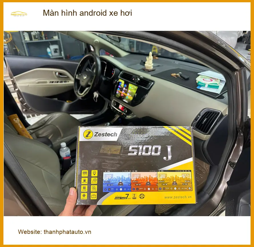Cô Lan Anh lắp màn hình Android xe hơi cho Honda HR-V tại Quận 2 vì màn zin cũ ảnh thực tế 4