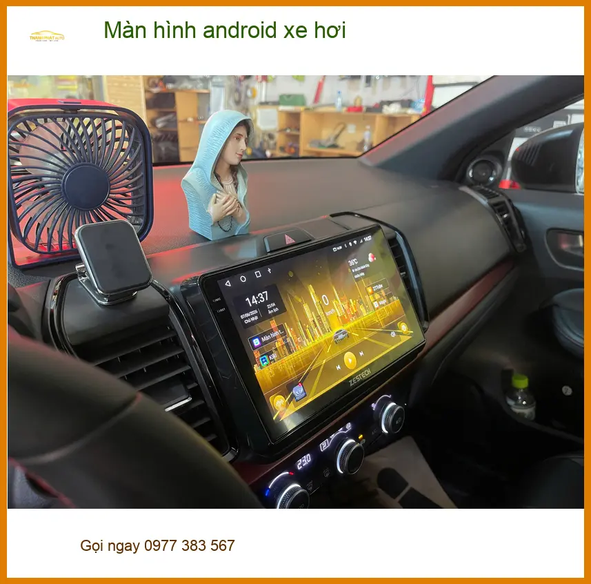 Anh Tấn lắp màn hình Android xe hơi Toyota Vios tại Quận Tân Phú