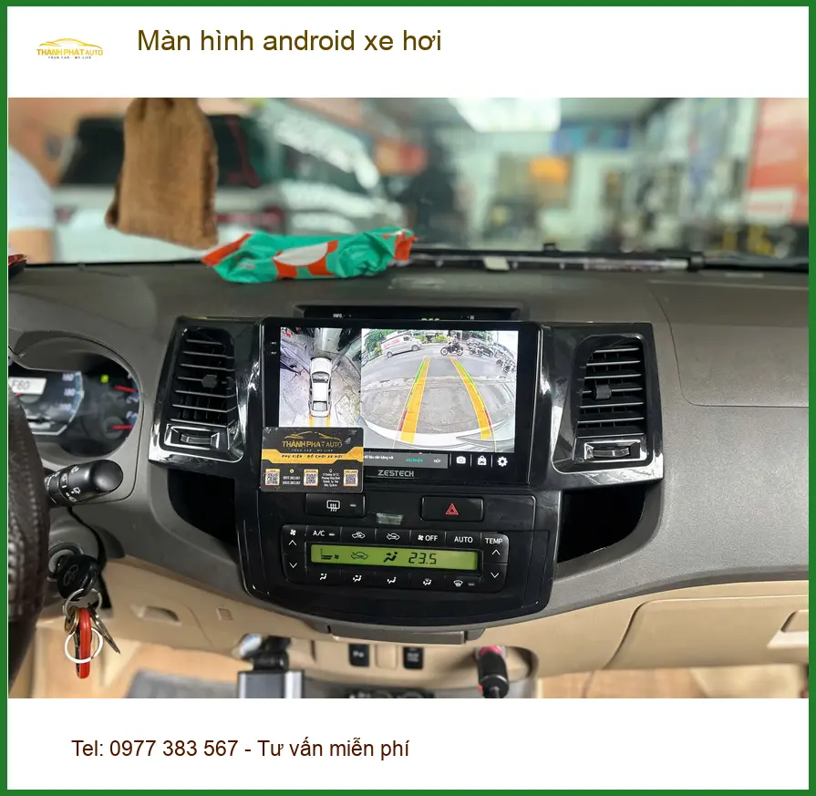 Anh Quang nâng cấp màn hình Android xe hơi cho Toyota Camry tại Quận Tân Bình