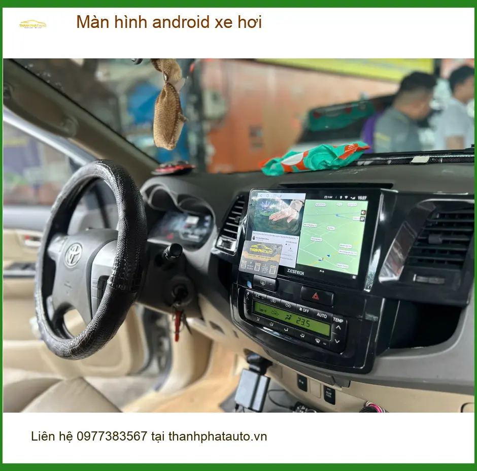 Anh Dũng nâng cấp màn hình android xe hơi Kia K3 Quận 2 vì màn zin lỗi thời