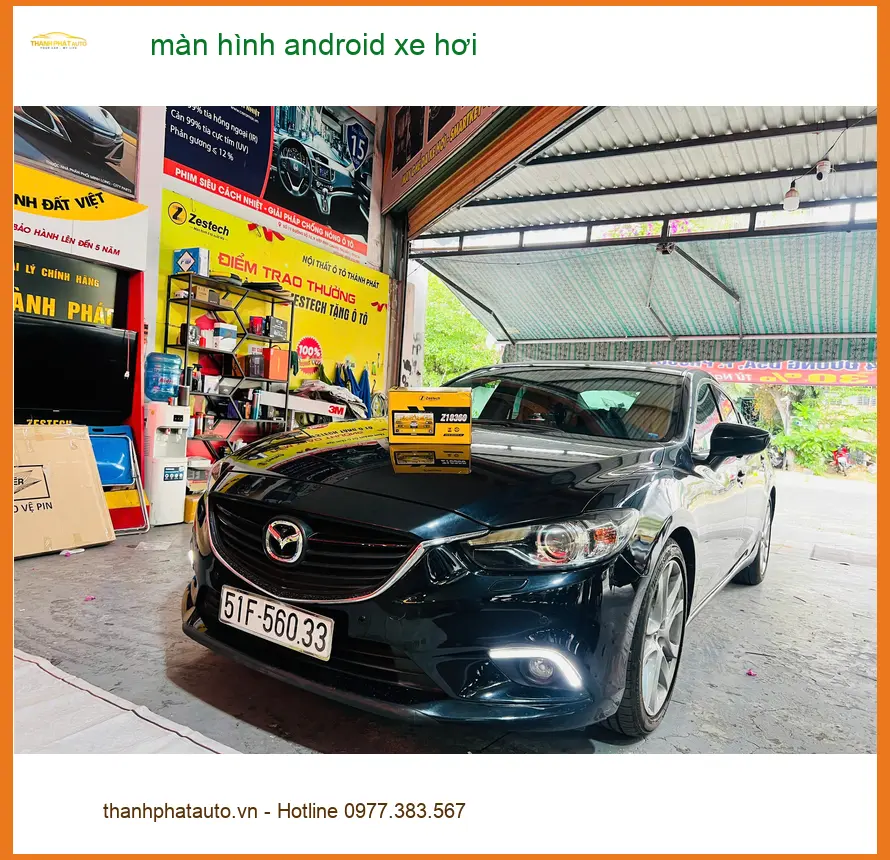 Anh Quang lắp màn hình Android xe hơi cho Hyundai Accent tại Quận 5.