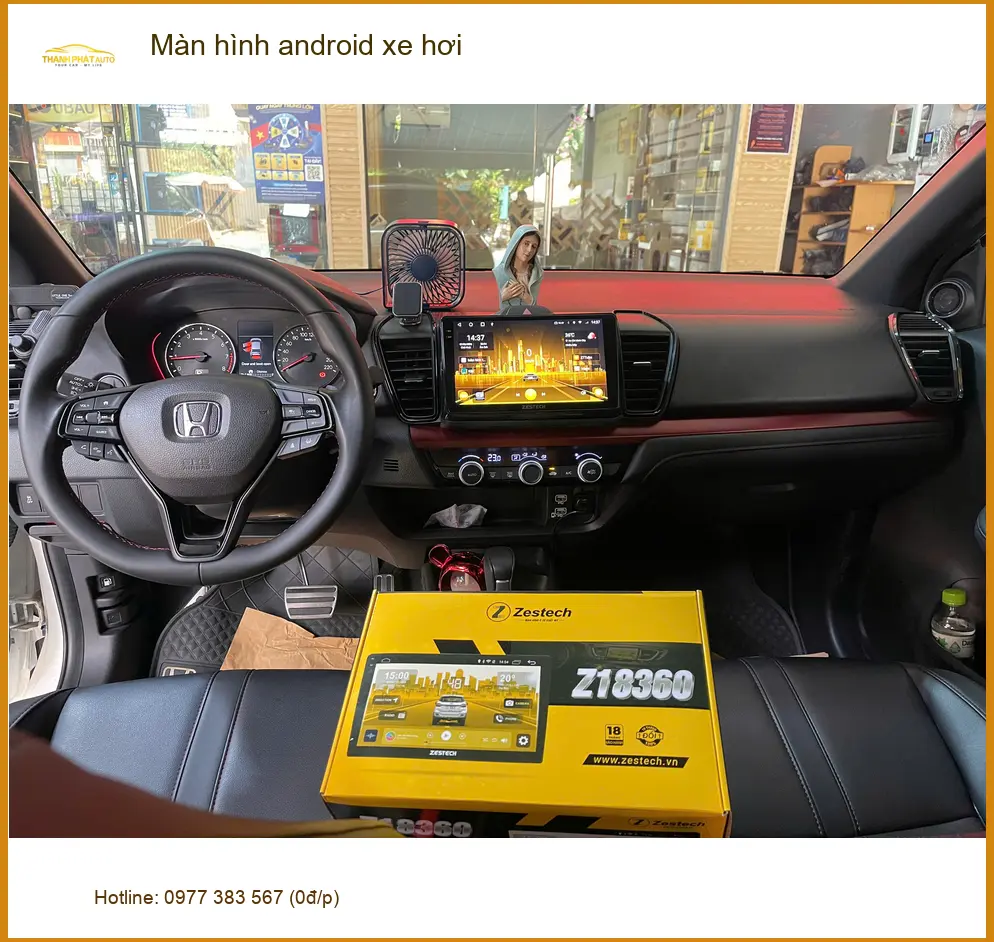 Anh Khang lắp màn hình android cho Hyundai Accent tại Quận 7 uy tín ảnh thực tế 2