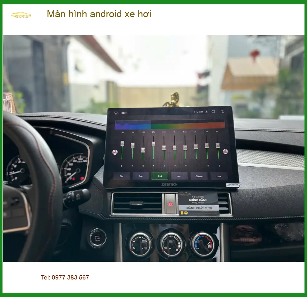 Anh Bách lắp màn hình android xe hơi cho Hyundai Accent tại Quận Bình Thạnh