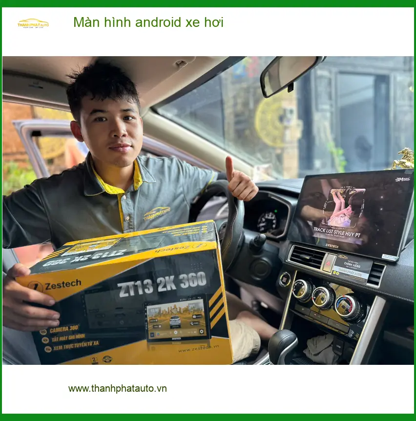Anh Bách lắp màn hình android xe hơi cho Hyundai Accent tại Quận Bình Thạnh ảnh thực tế 2